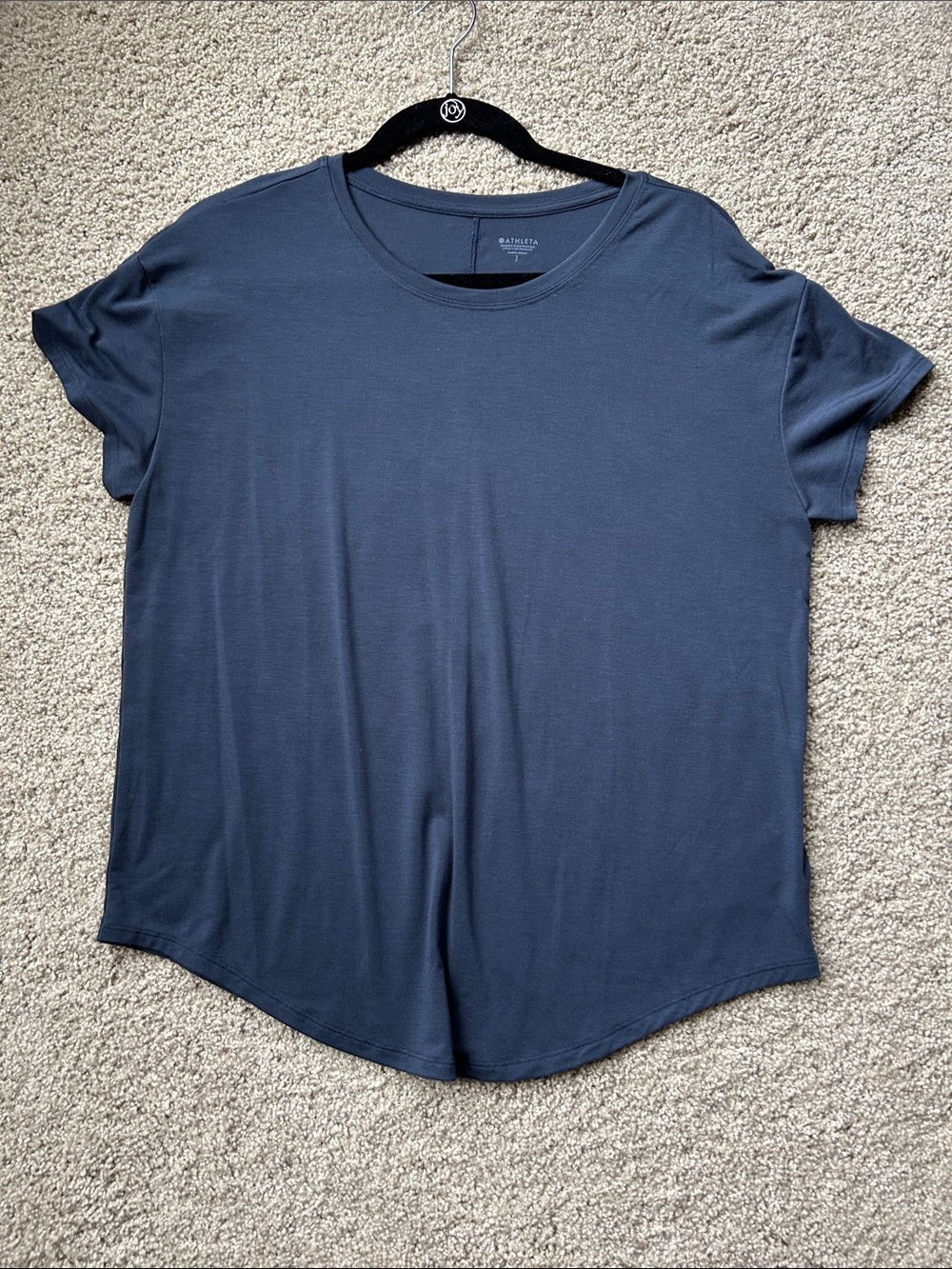 Athleta Midnight Blue Short Sleeve Crew Tee